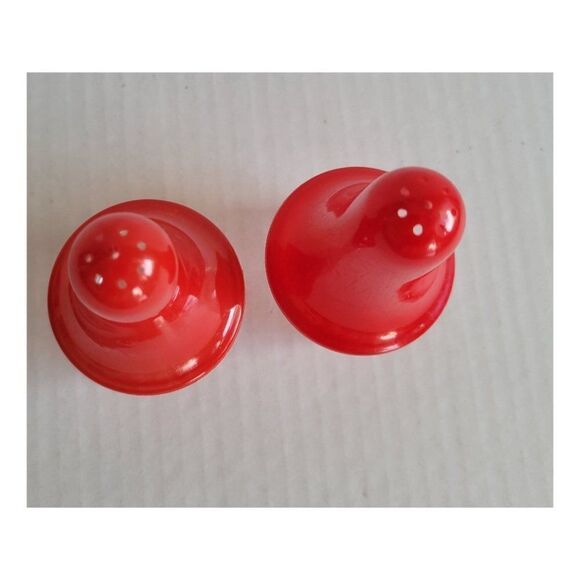 Vintage Midcentury Groovy Salt and Pepper Shakers - Picture 3 of 4